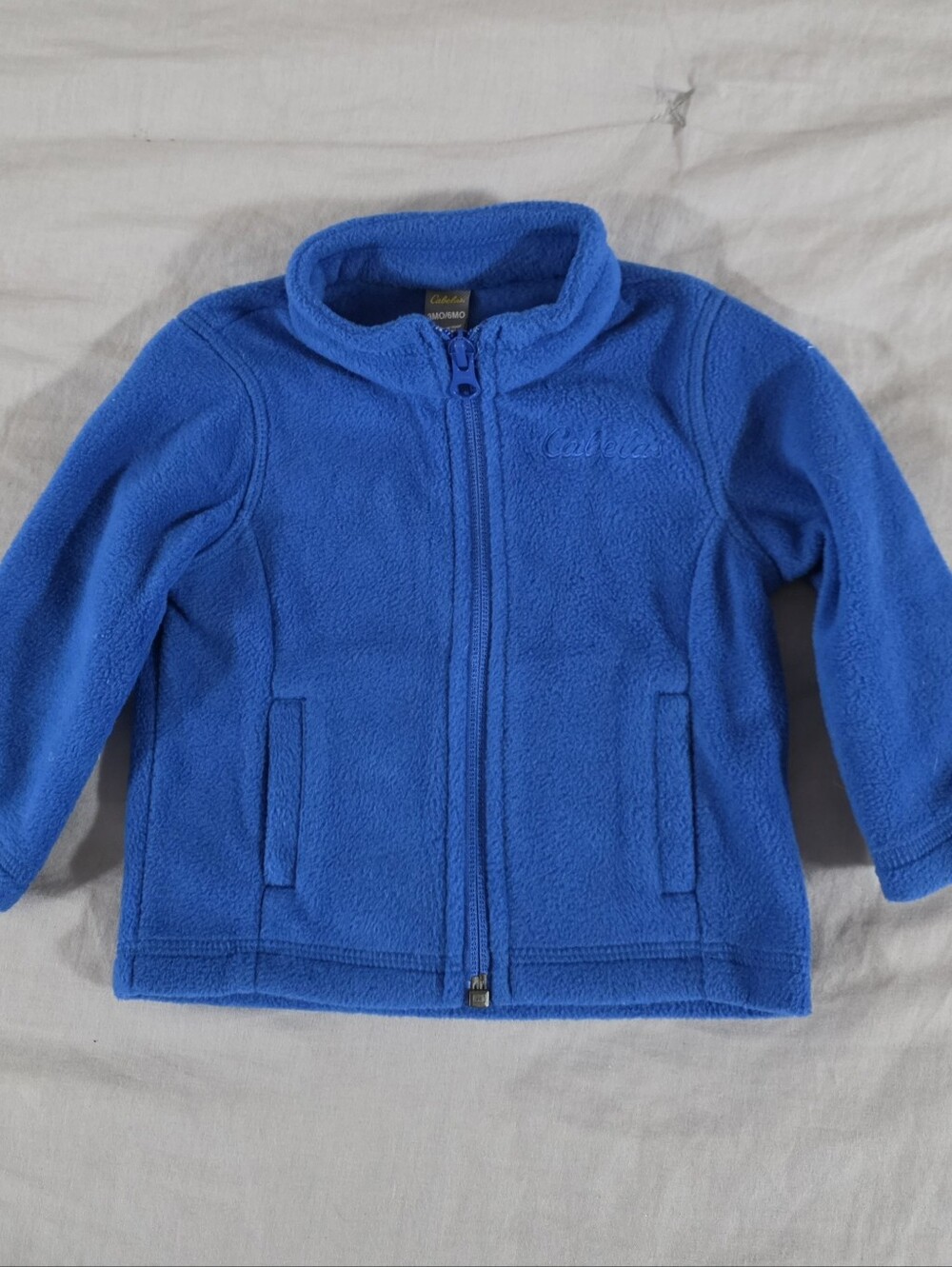 Cabela's Baby Boy Blue Fleece Long Sleeve Zip Up Jacket 3-6M